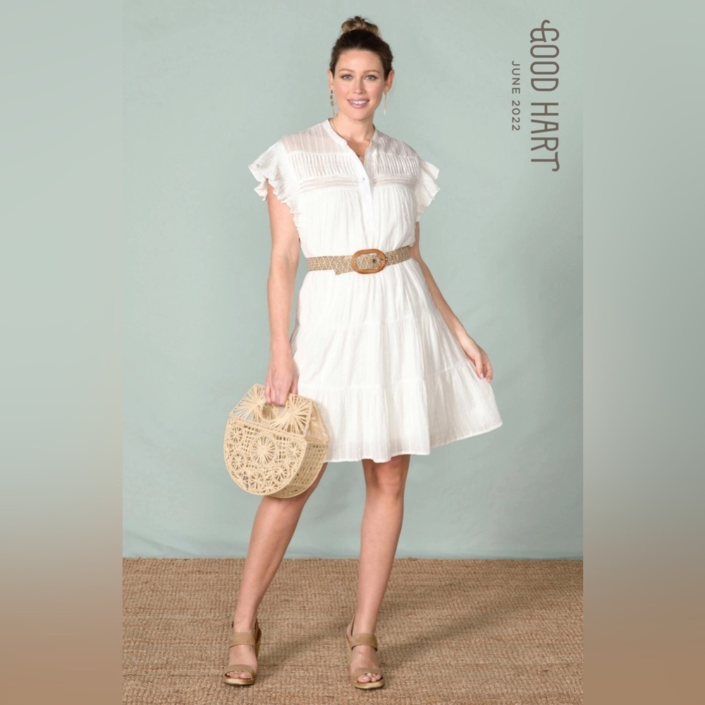 Good Hart Gauzy White Dress Size Small